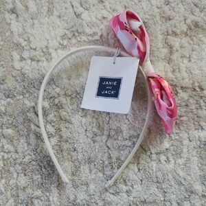 NWT Janie and Jack Pink Bow Headband